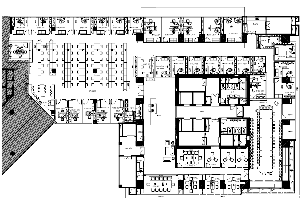 泰和泰辦公家具工程案例設(shè)計圖